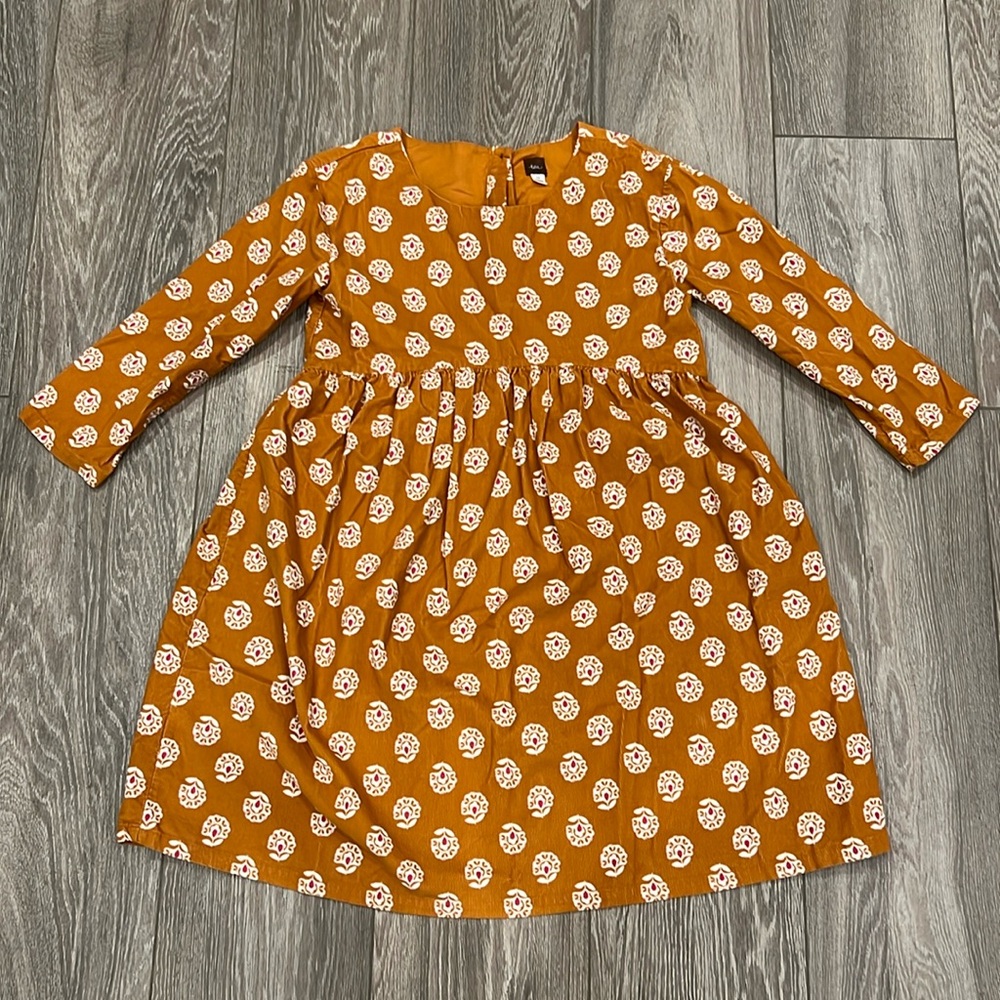 NWOT Tea Collection Printed Baby Doll Corduroy Dress